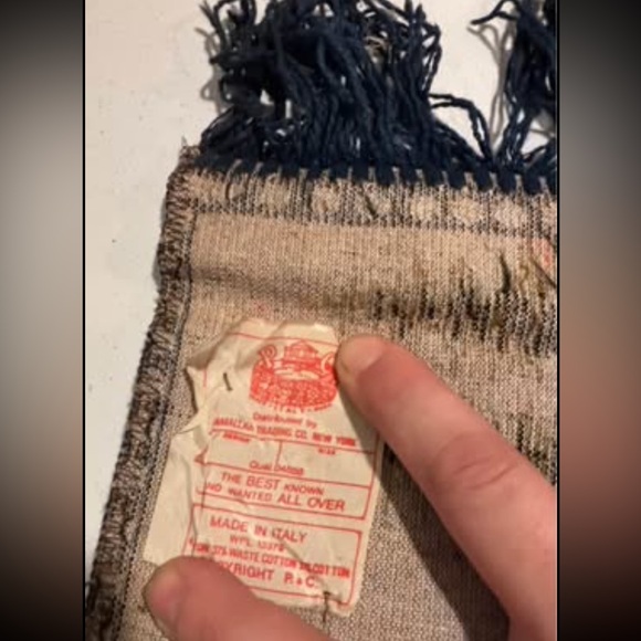 Iditarod Dog Sled and Sunset Vintage Italian Made Tapestry - Picture 5 of 5